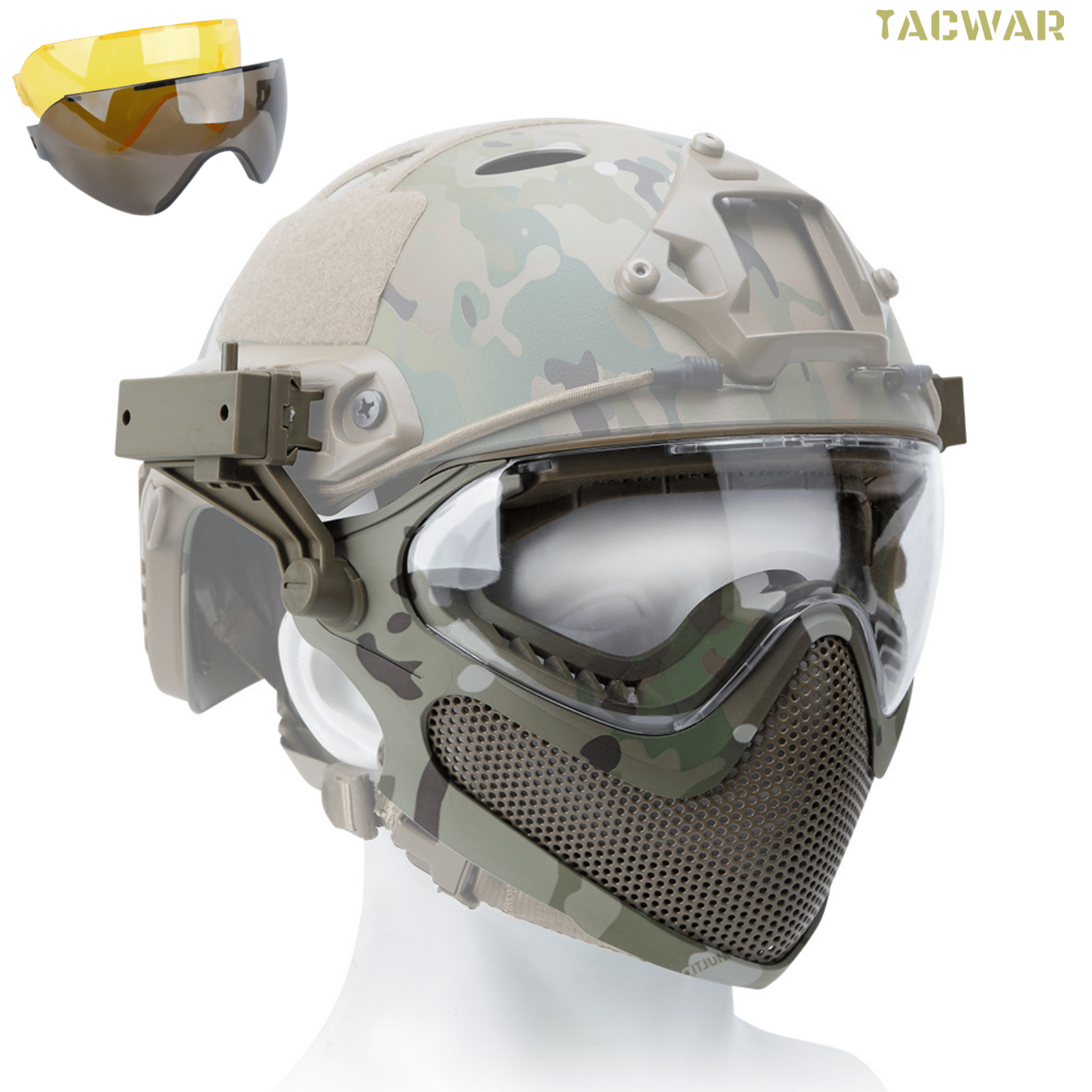 Anti Pollution Mask - Airsoft Steel Mesh Mask Full Face