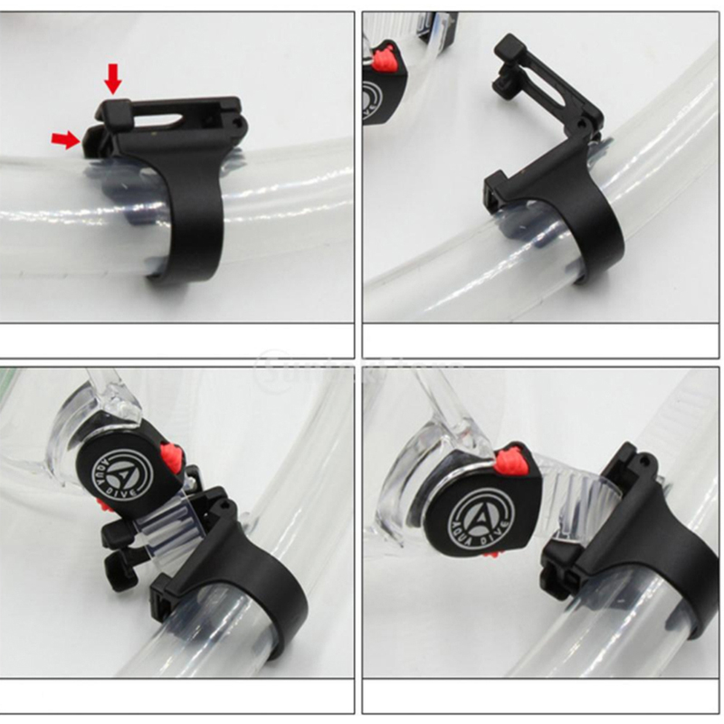 Plastic Clip Snorkel Mask Keep - مراجعة Silicone Mask Bracket وسعره