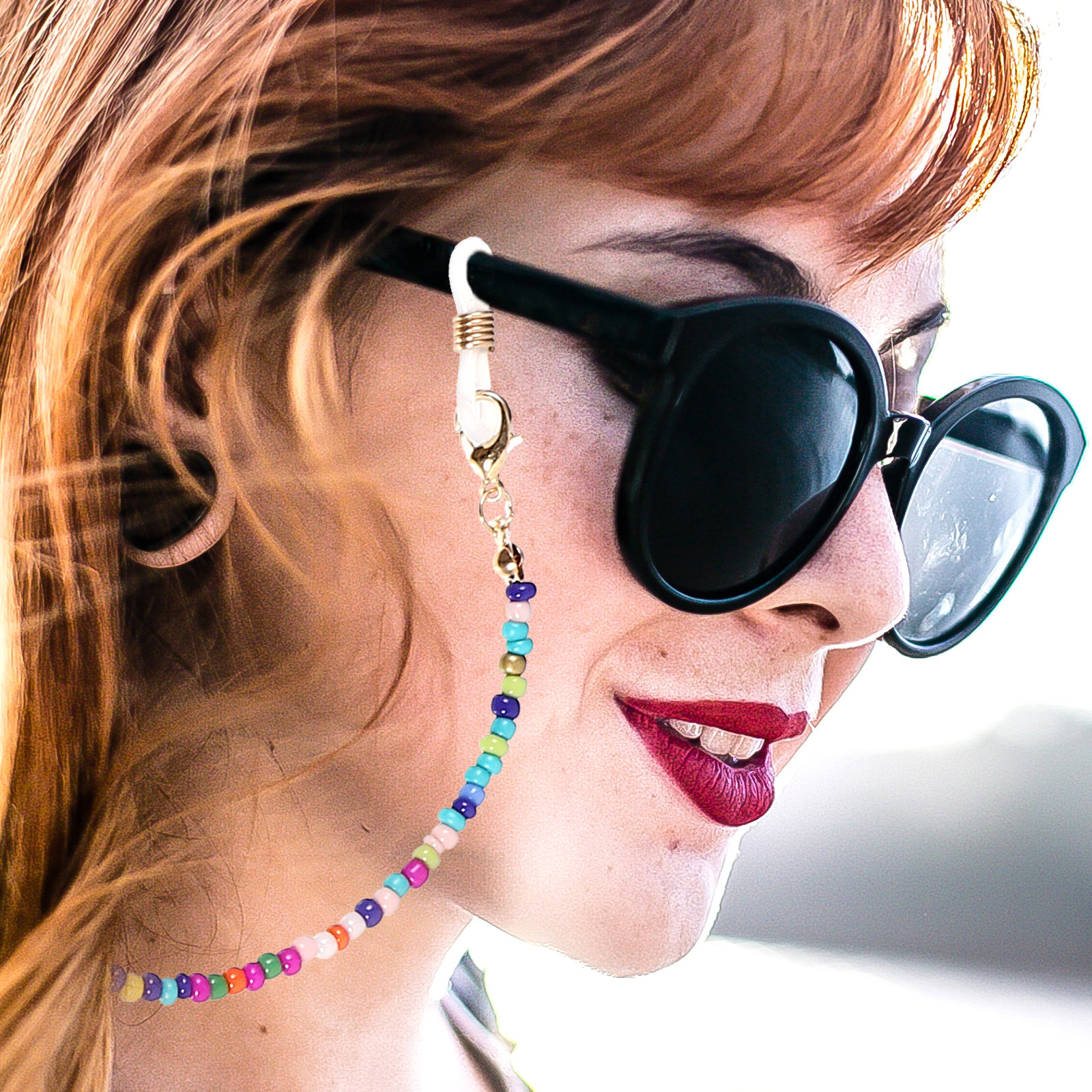 5Pcs Eyeglass Chains Beaded An - مراجعة Mask Chain Holder وسعره