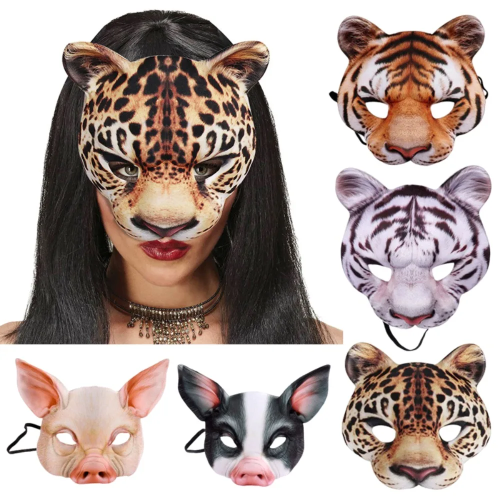 3D Animal Mask Halloween Masqu - مراجعة Respirator Half Face وسعره