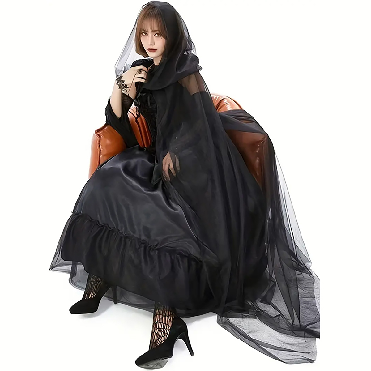 2pcs Set of Black Veil Cape An - مراجعة Black Face Mask Pack وسعره