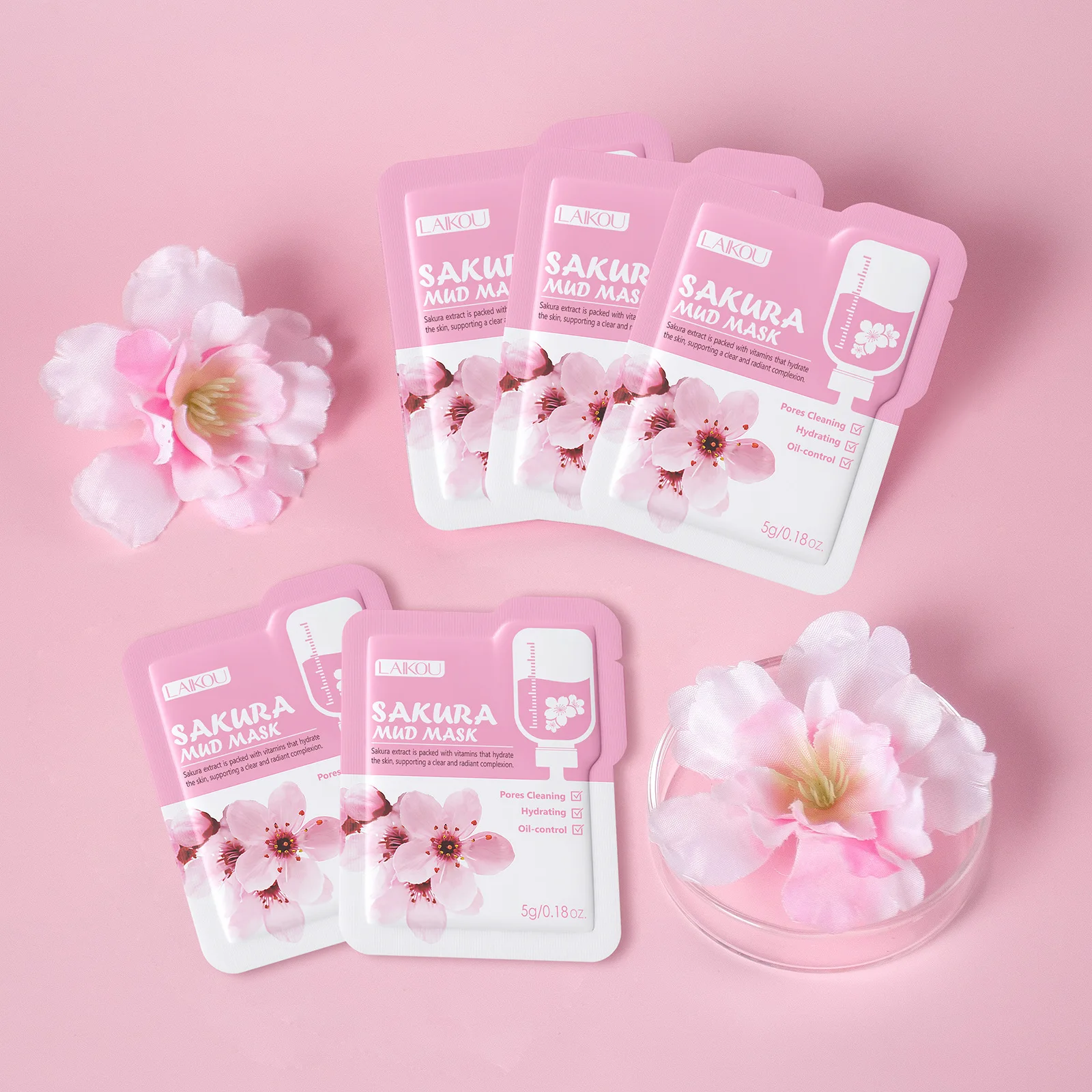 Laikou Sakura Clay Mask Trial  - مراجعة Dust Mask Construction وسعره