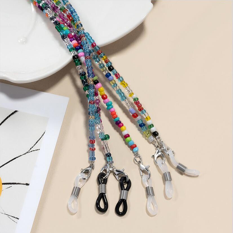 【F】 Colorful Rice Bead Glasses - مراجعة Mask Chain Holder وسعره