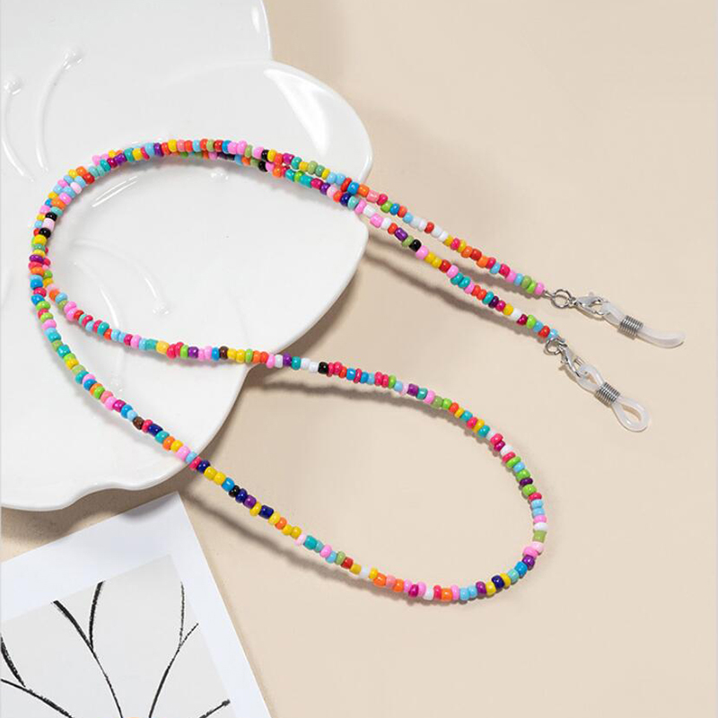 【F】 Colorful Rice Bead Glasses - مراجعة Mask Chain Holder وسعره