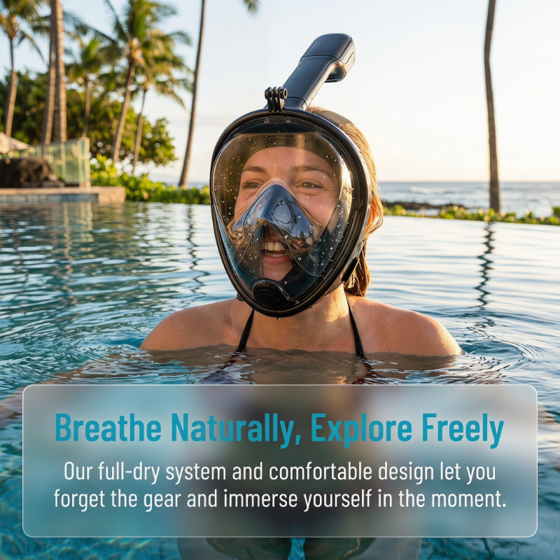 Safe Waterproof Snorkeling Div - مراجعة Anti Pollution Mask وسعره