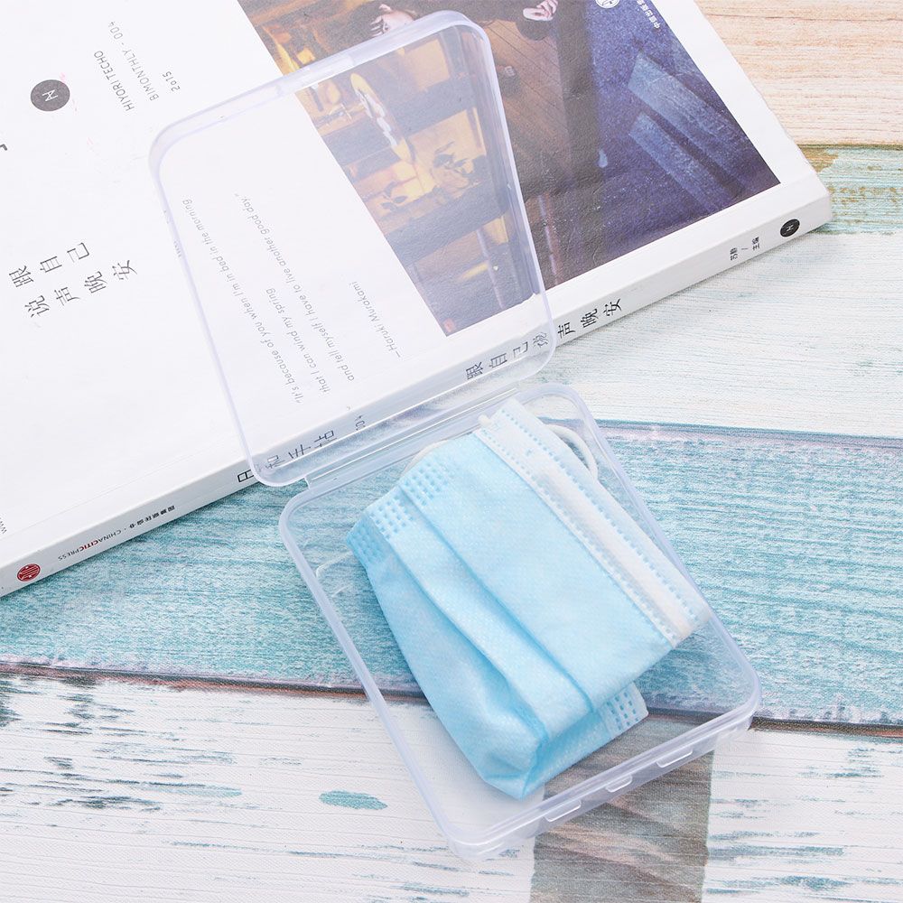 Protection Rectangle Container - مراجعة Face Mask Storage Box وسعره