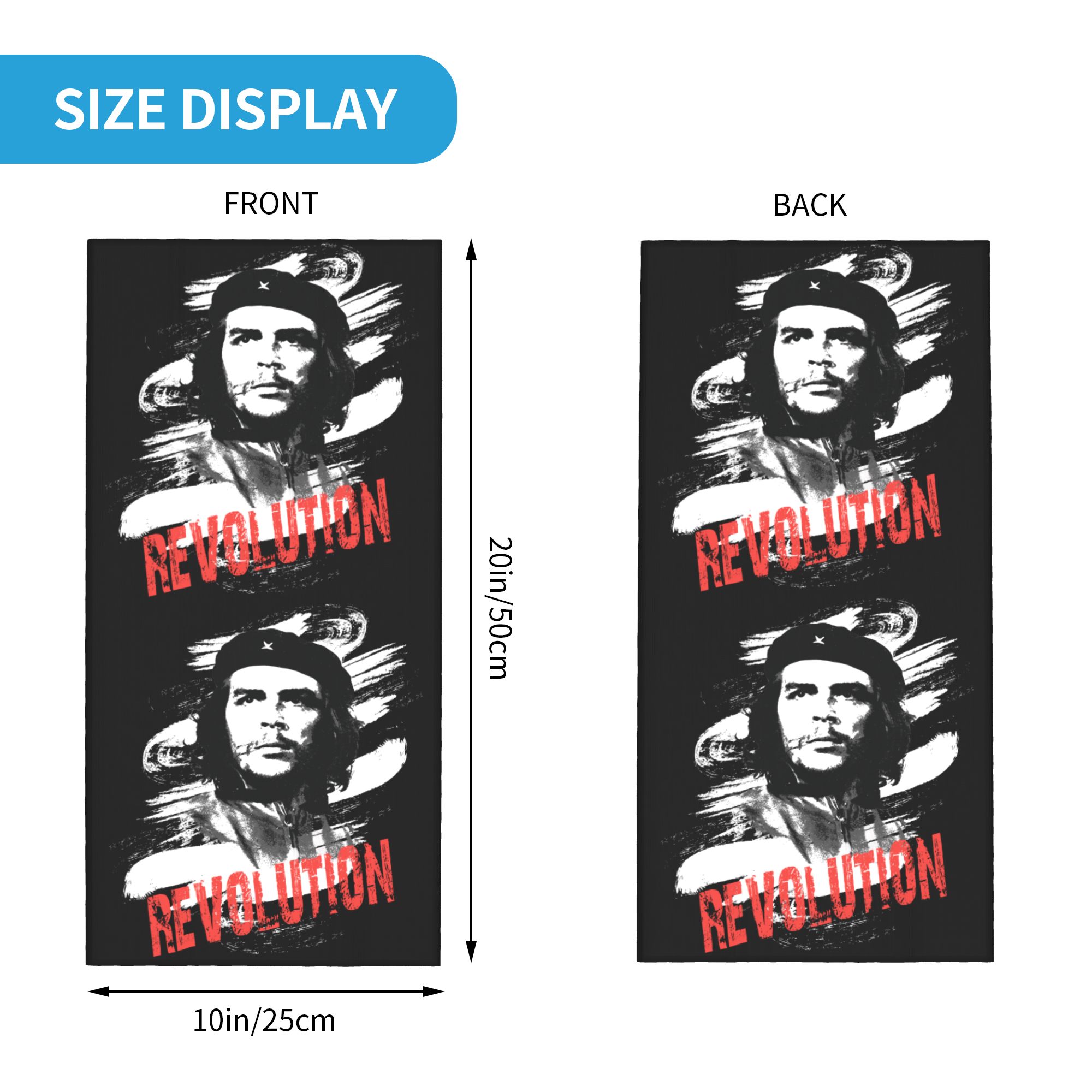 Custom Che Guevara Revolution  - مراجعة Neck Gaiter Face Cover وسعره