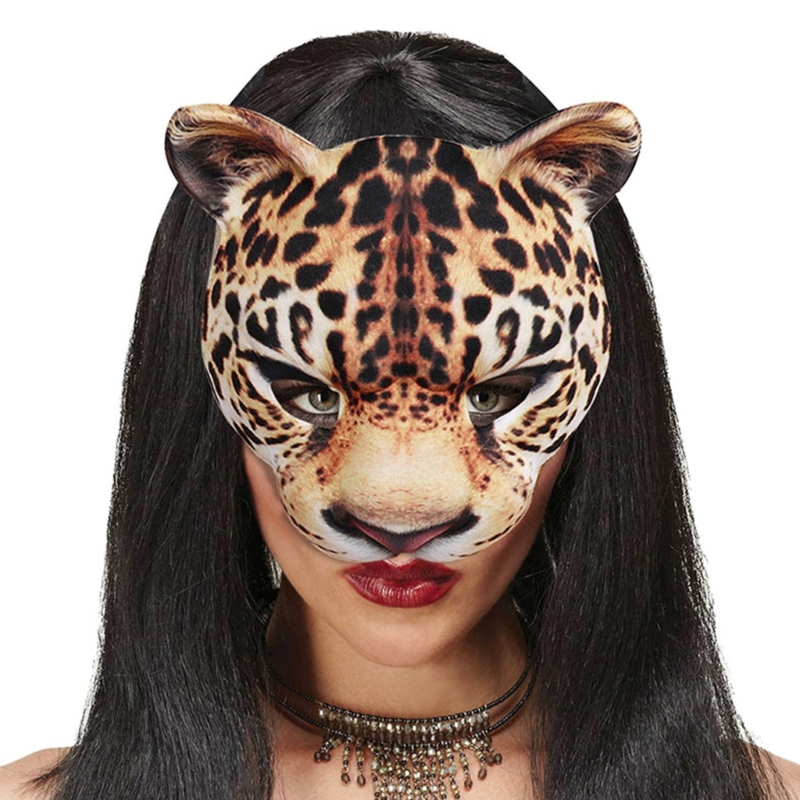 Leopard Mask Party Mask Dress  - مراجعة Respirator Half Face وسعره