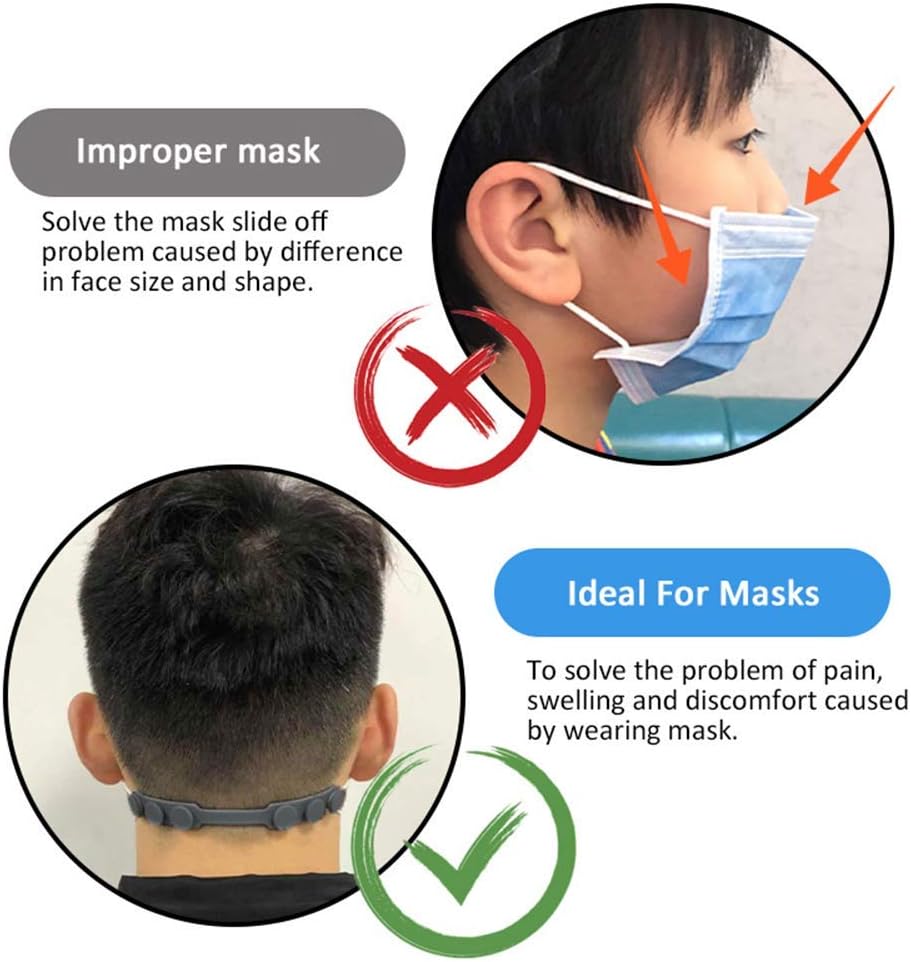 4 Pcs Silicone Ear Savers for  - مراجعة Mask Ear Saver Strap وسعره