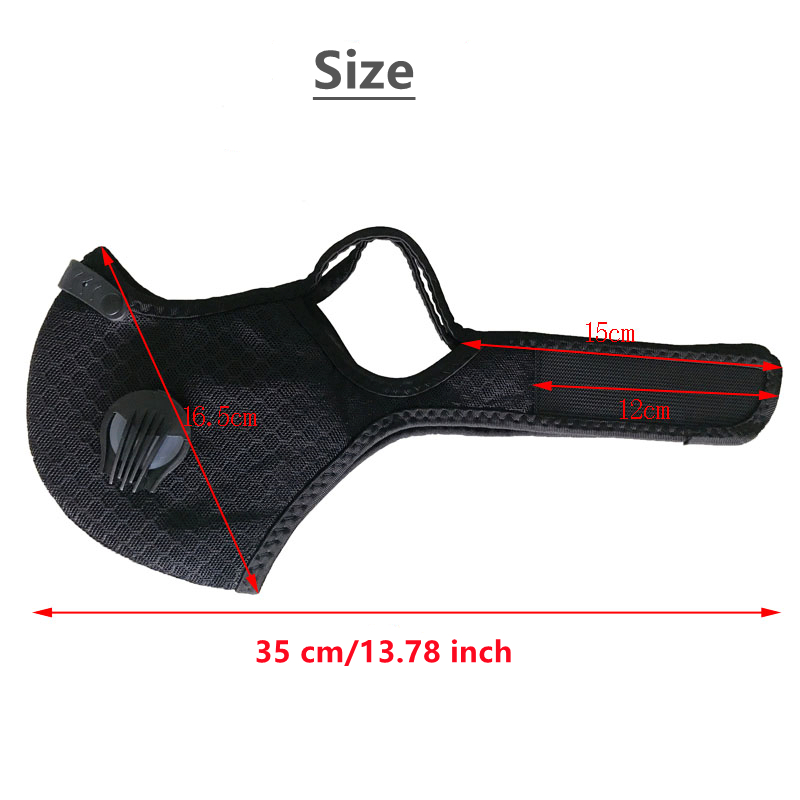 Cycling Face Mask with Filter  - مراجعة Anti Pollution Mask وسعره