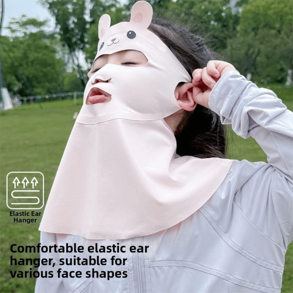 Rabbit Design Kids Sun Protect - مراجعة Kids Face Mask وسعره