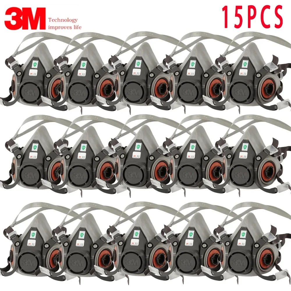 15p 3M 6200 Gas Mask for Spray - مراجعة Dust Mask Construction وسعره