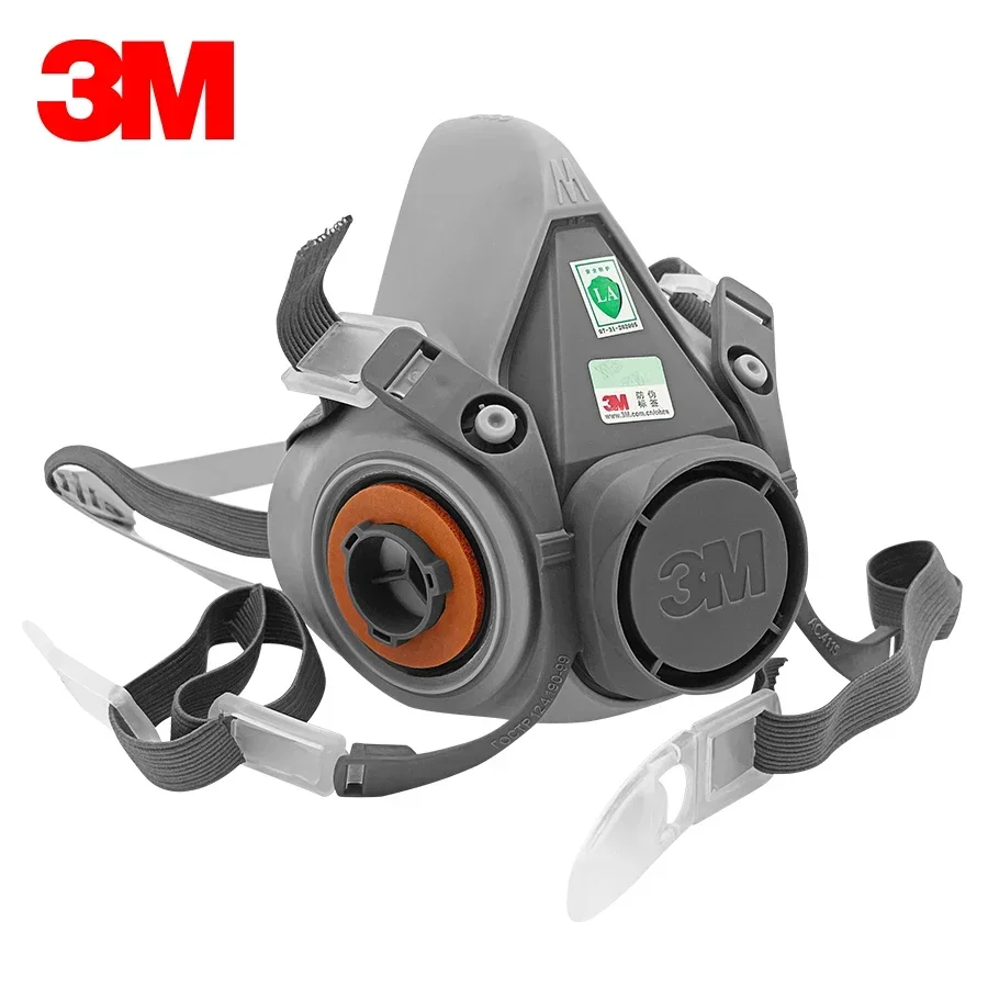 15p 3M 6200 Gas Mask for Spray - مراجعة Dust Mask Construction وسعره