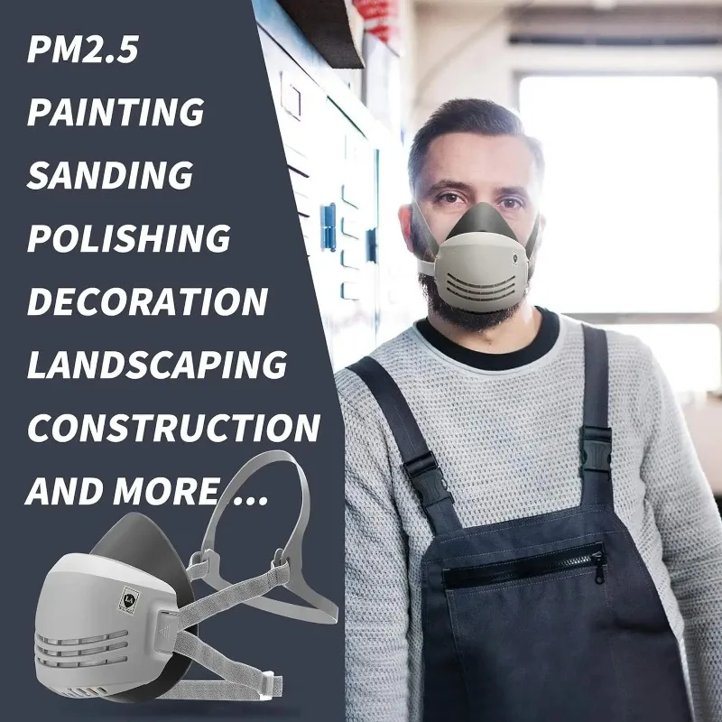 Dust Mask +20pcs Filter Cotton - مراجعة Dust Mask Construction وسعره