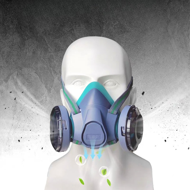 Dual Filter Silicone Half Face - مراجعة Kn95 Respirator Mask وسعره