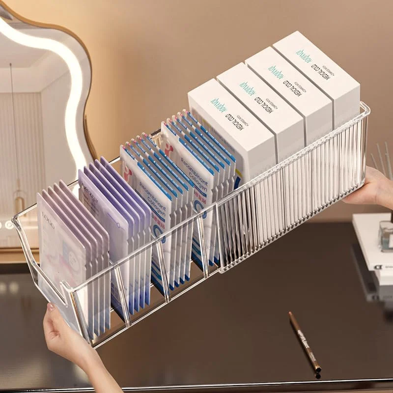 Extendable Acrylic Makeup Orga - مراجعة Face Mask Storage Box وسعره