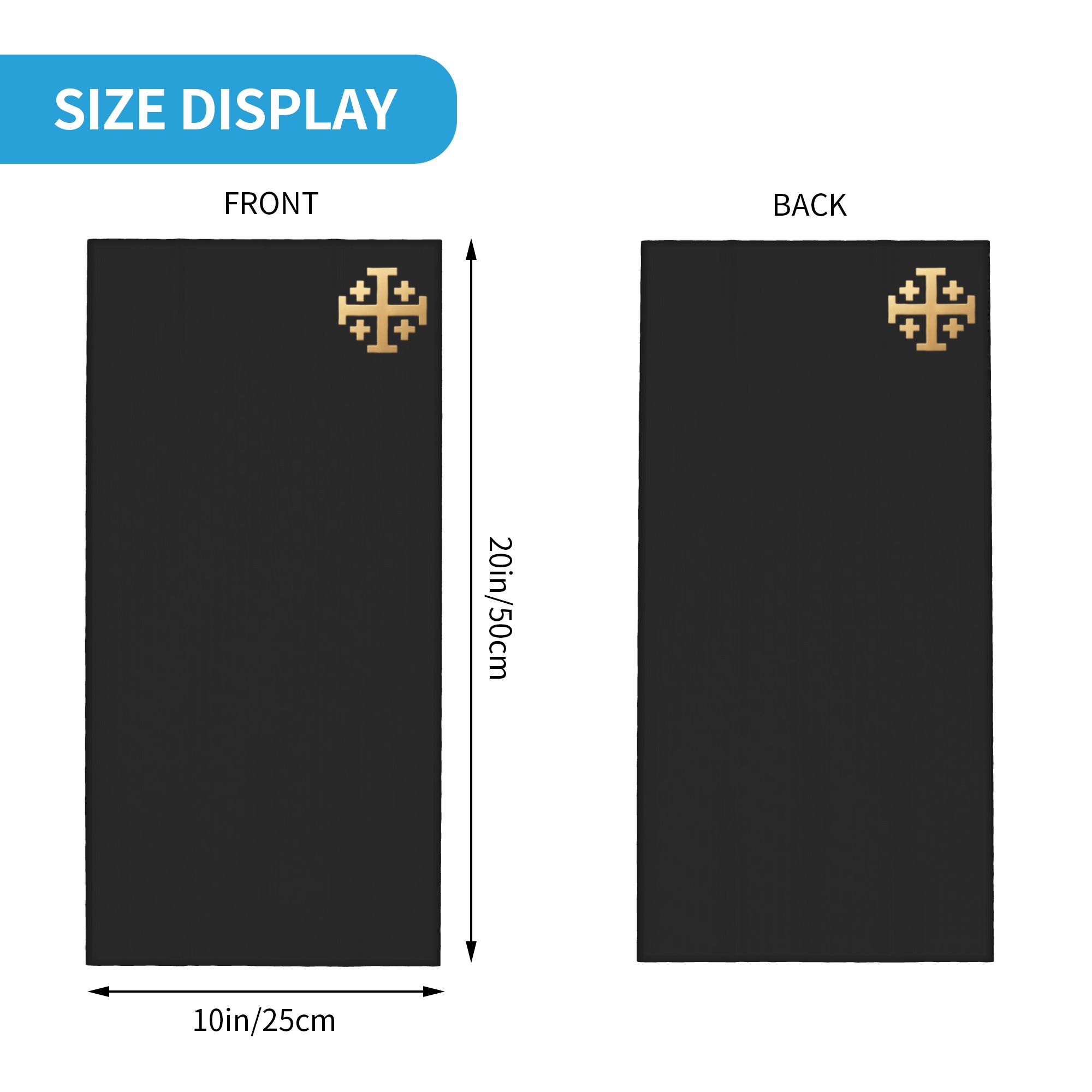 Knight Jerusalem Cross Christi - مراجعة Neck Gaiter Face Cover وسعره