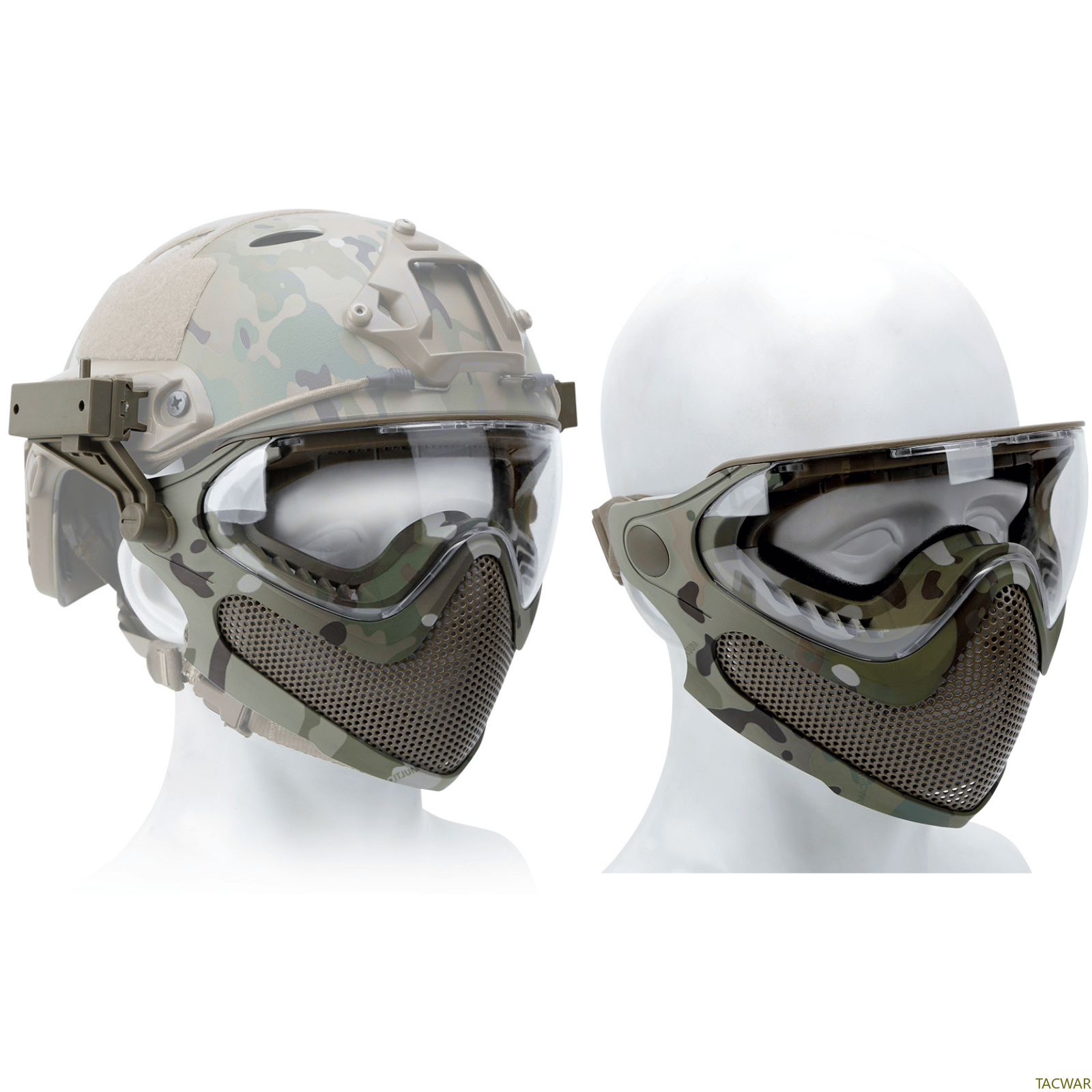 Airsoft Steel Mesh Mask Full F - مراجعة Anti Pollution Mask وسعره
