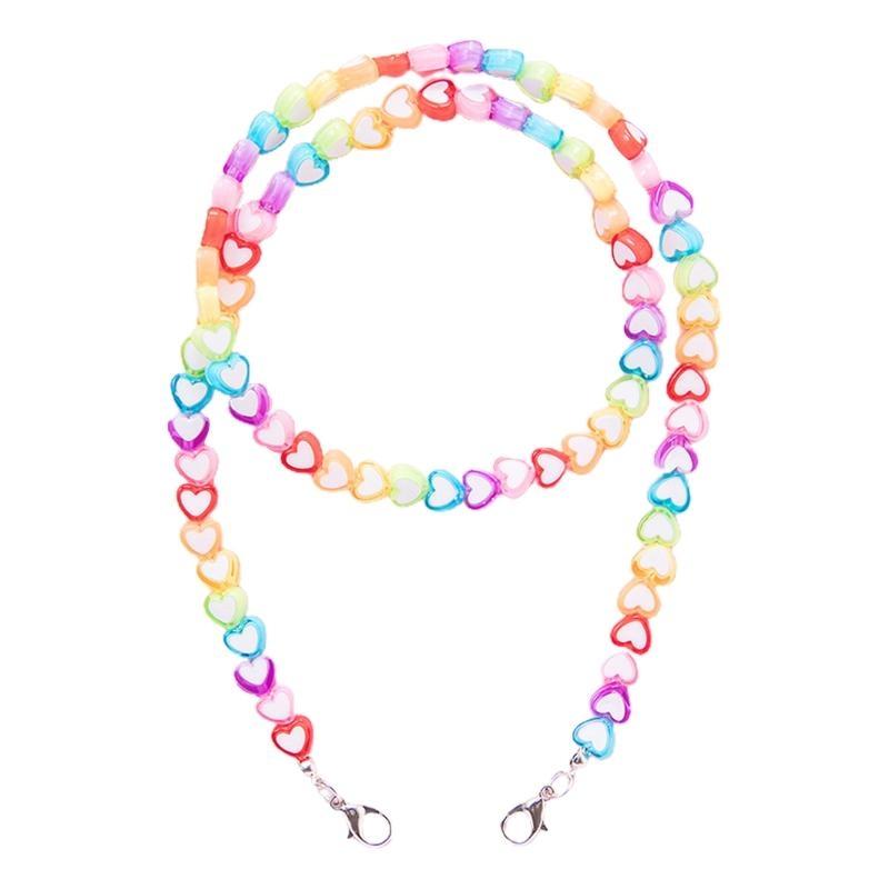 A52E Kids Acrylic Rainbow Colo - مراجعة Mask Chain Holder وسعره