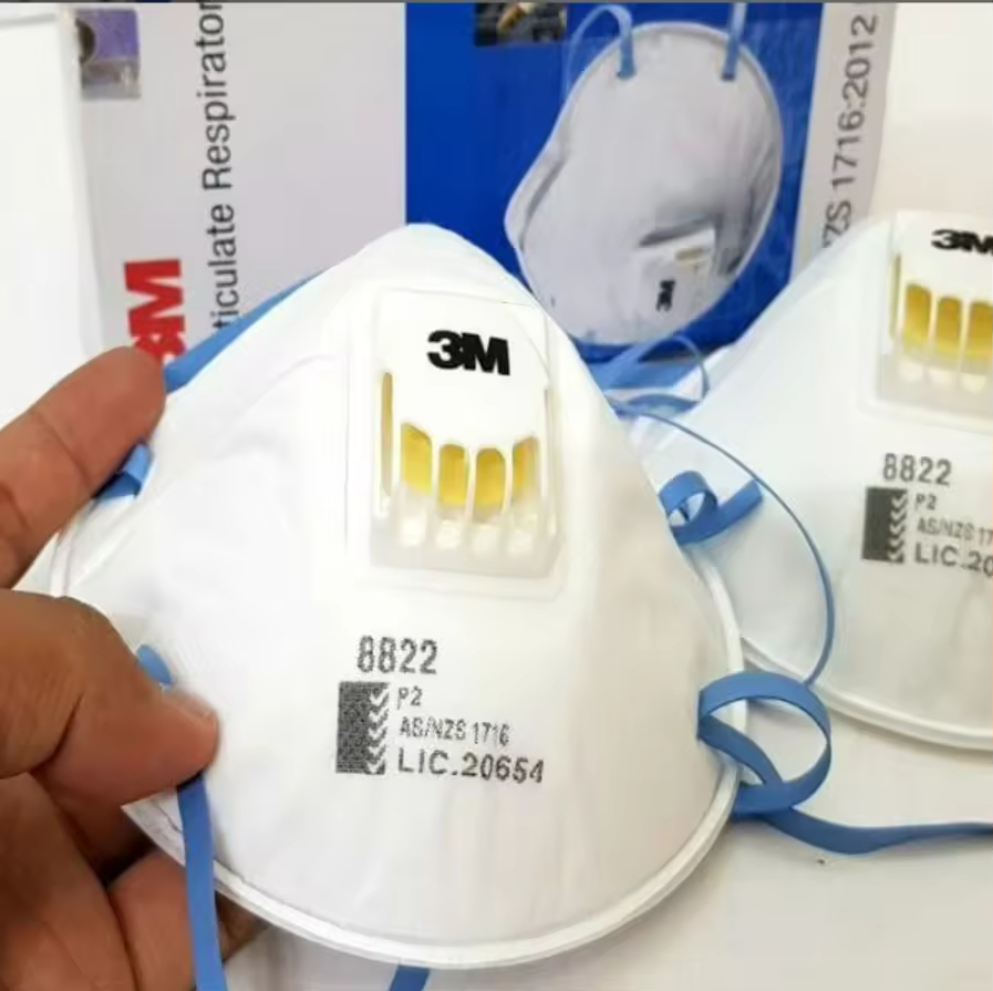 3M 8822 Protective Mask Anti P - مراجعة Dust Mask Construction وسعره