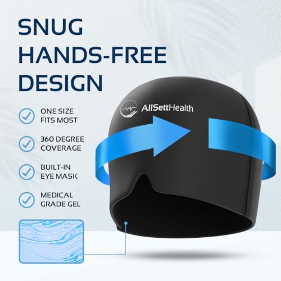Migraine Relief Cap Ice Head W - مراجعة Black Face Mask Pack وسعره