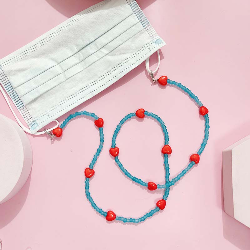 Trendy Peach Heart Anti Slip R - مراجعة Mask Chain Holder وسعره